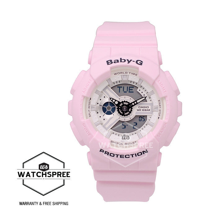 Casio Baby-G Beach Color Series Pink Resin Band Watch BA110BE-4A Watchspree