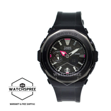 Casio Baby-G Beach Glamping Series Black Resin Watch BGA225G-1A Watchspree