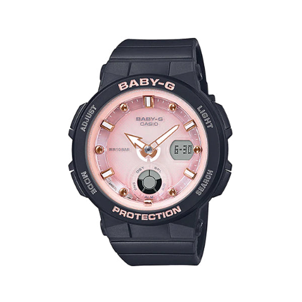 Casio Baby-G Beach Traveler Series Black Resin Band Watch BGA250-1A3 BGA-250-1A3 Watchspree