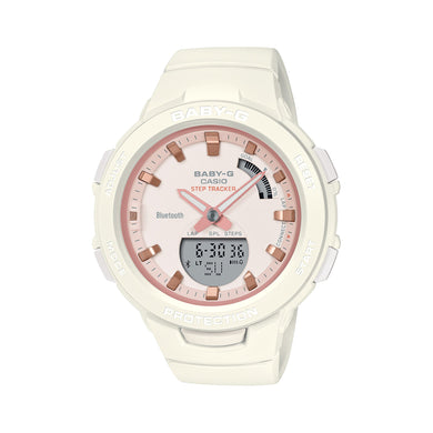 Casio Baby-G Bluetooth¬Æ White Resin Band Watch BSAB100CS-7A BSA-B100CS-7A Watchspree