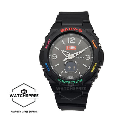 Casio Baby-G CHUMS Collaboration Model Black Resin Band Watch BGA260CH-1A BGA-260CH-1A Watchspree