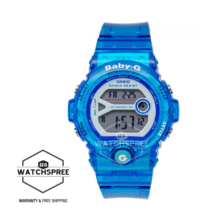 Casio Baby-G For Running Series Semi-Transparent Blue Watch BG6903-2B Watchspree