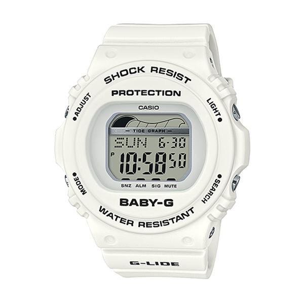 Casio Baby-G G-Lide BLX-570 Series White Resin Band Watch BLX570-7D BLX-570-7D BLX-570-7 Watchspree