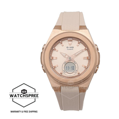 Casio Baby-G G-MS Lineup Beige Resin Band Watch MSGC150G-4A MSG-C150G-4A Watchspree