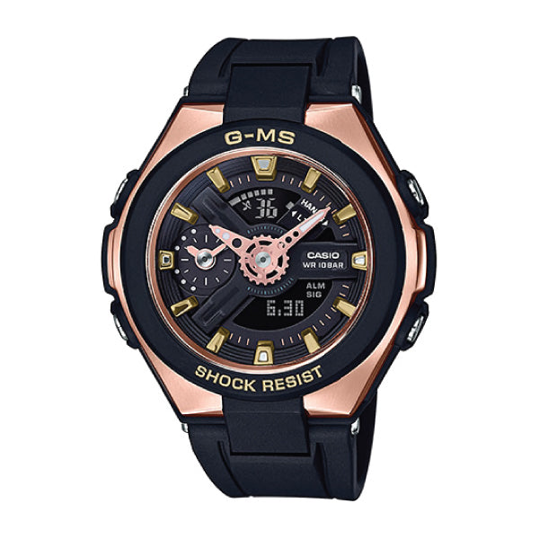 Casio Baby-G G-MS Lineup Black Resin Band Watch MSG400G-1A1 MSG-400G-1A1 Watchspree