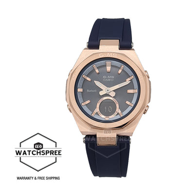 Casio Baby-G G-MS Lineup Bluetooth Navy Blue Resin Band Watch MSGB100G-2A MSG-B100G-2A Watchspree