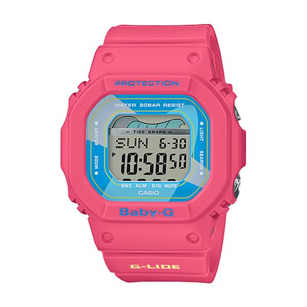 Casio Baby-G Glide BLX-560 Lineup Pink Resin Band Watch BLX560VH-4D BLX-560VH-4D BLX-560VH-4 Watchspree