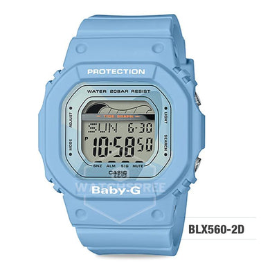 Casio Baby-G Glide Sport Lineup Pastel Blue Resin Band Watch BLX560-2D BLX560-2D Watchspree
