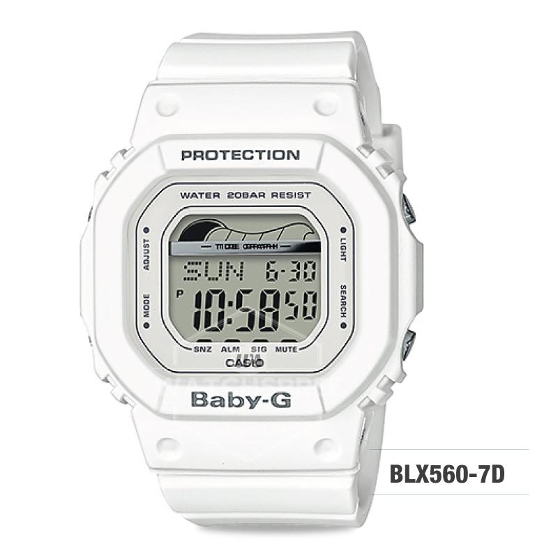 Casio Baby-G Glide Sport Lineup White Resin Band Watch BLX560-7D BLX-560-7D Watchspree