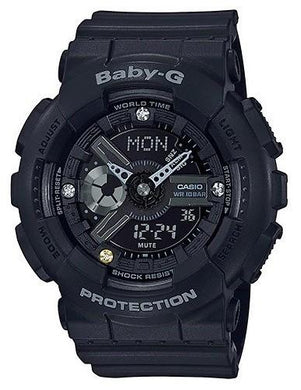 Casio Baby-G Limited Model Diamond Index Black Resin Band Watch BA135DD-1A BA-135DD-1A Watchspree