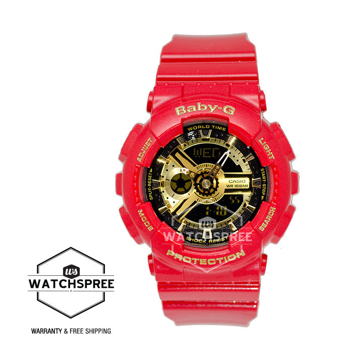 Casio Baby-G Limited Models Red Theme Color Watch BA110VLA-4A Watchspree