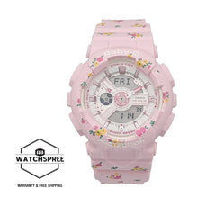 Load image into Gallery viewer, Casio Baby-G Little Sunny Bite Collaboration Model Pink Floral Resin Band Watch BA110LSB-4A BA-110LSB-4A Watchspree
