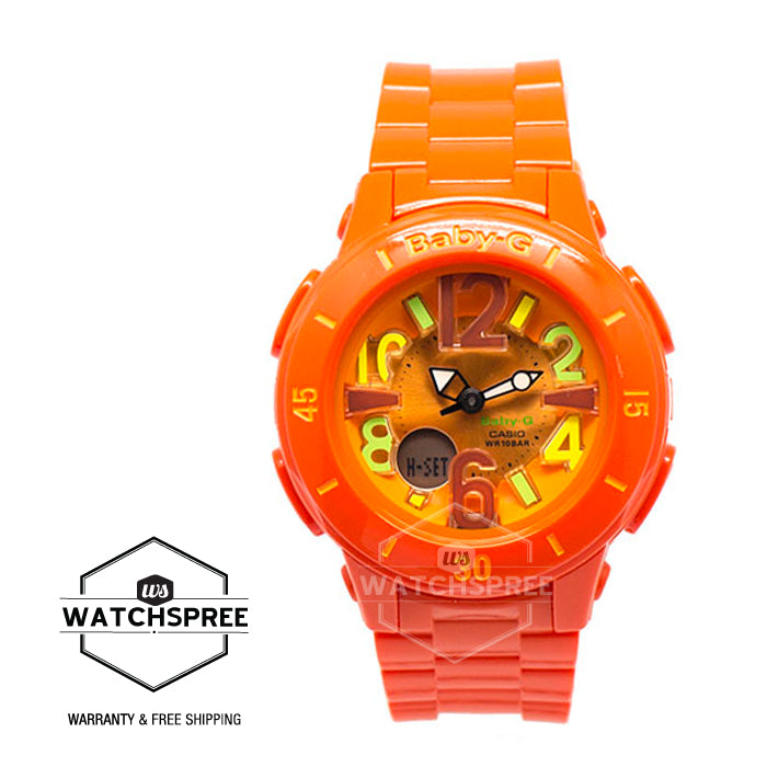 Casio Baby-G Neon Illumination Dial Vintage Casual Design Orange Resin Band Watch BGA171-4B2 BGA-171-4B2 Watchspree