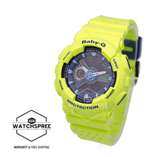 Load image into Gallery viewer, Casio Baby-G New Punching Pattern BA-110 Series Neon Green Resin Watch BA-110PP-3A BA110PP-3A Watchspree
