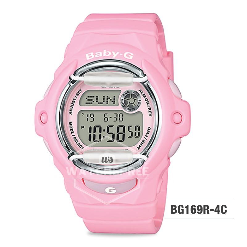 Casio Baby-G Pastel Color Series Pastel Pink Resin Band Watch BG169R-4C BG-169R-4C Watchspree