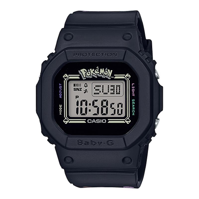 Casio Baby-G Pokƒ?û¶ù¶®¶ô¶¸mon Pikachu Collaboration Limited Model Lightning Bolt and Pokƒ?û¶ù¶®¶ô¶¸ Ball Images Printed Black Resin Band Watch BGD560PKC-1D BGD-560PKC-1D BGD-560PKC-1
