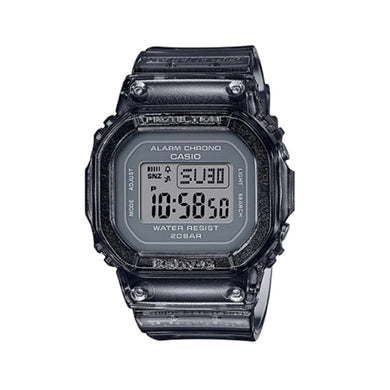 Casio Baby-G Popular Square Face BGD-560 Series in Summer Colours Grey Semi Transparent Band Watch BGD560S-8D BGD-560S-8D BGD-560S-8 Watchspree