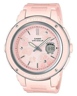 Casio Baby-G Popular Wide Face Pink Resin Band Watch BGA150FL-4A BGA-150FL-4A Watchspree