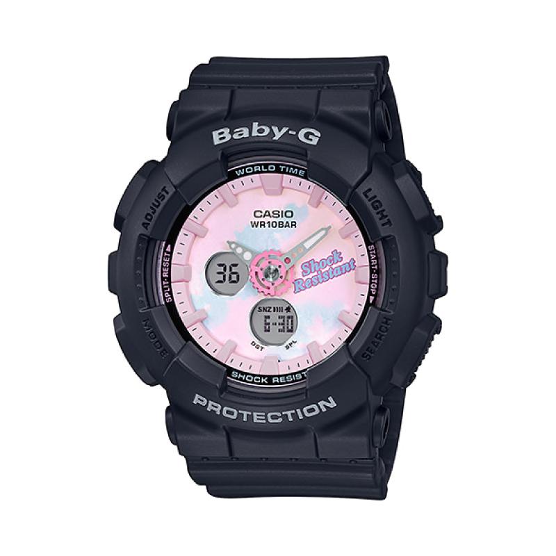 Casio Baby-G Standard Analog-Digital Beach Fashions Black Resin Band Watch BA120T-1A BA-120T-1A Watchspree