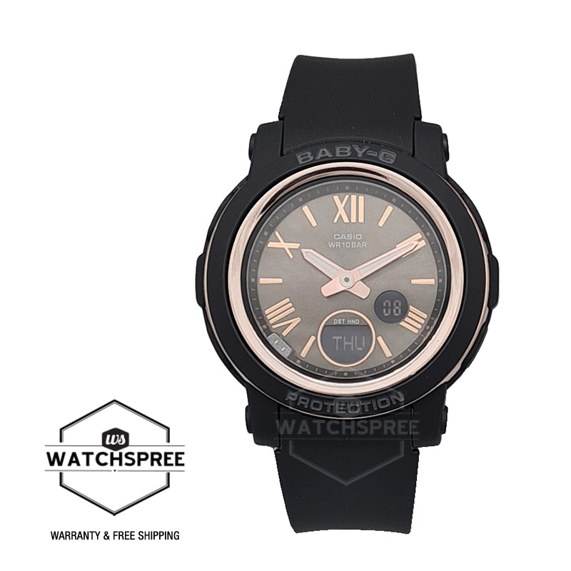 Casio Baby-G Standard Analog-Digital Black Resin Band Watch BGA290-1A BGA-290-1A Watchspree