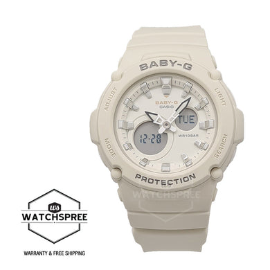 Casio Baby-G Standard Analog-Digital Cotton Beige Resin Band Watch BGA275-7A BGA-275-7A Watchspree
