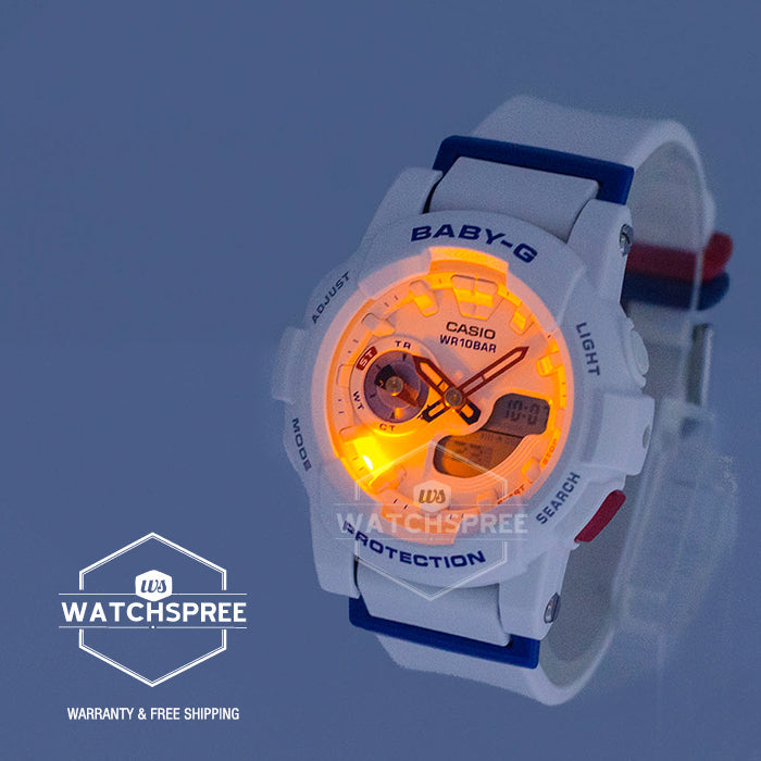 Casio Baby-G Standard Analog Digital Marine Tricolor Series Watch BGA185TR-7A BGA-185TR-7A Watchspree