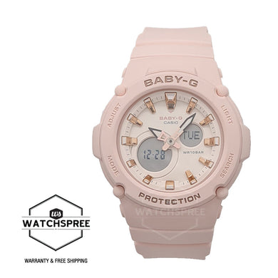 Casio Baby-G Standard Analog-Digital Misty Pink Resin Band Watch BGA275-4A BGA-275-4A Watchspree