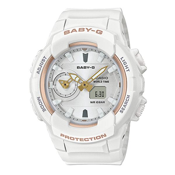 Casio Baby-G Standard Analog Digital White Resin Band Watch BGA230SA-7A BGA-230SA-7A Watchspree