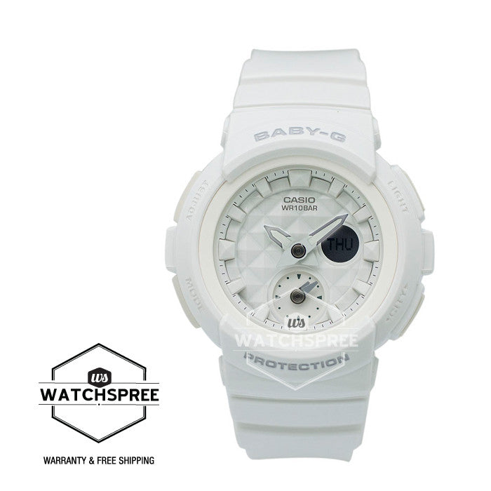 Casio Baby-G Standard Analog Digital White Resin Strap Watch BGA195-7A Watchspree