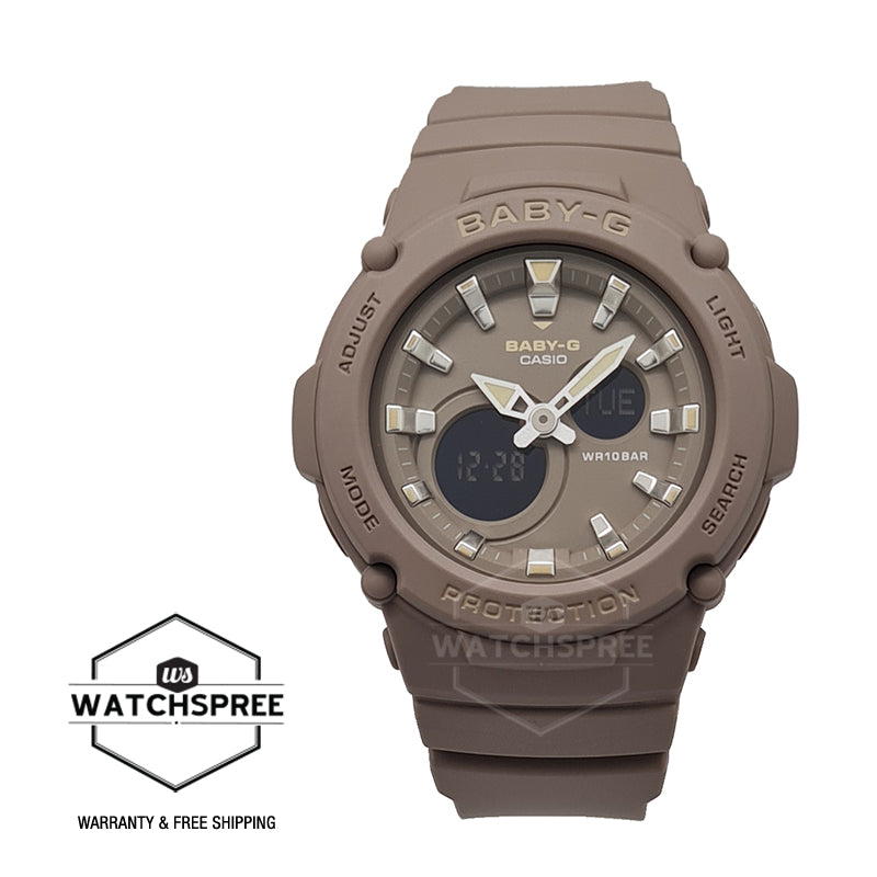 Casio Baby-G Standard Analog-Digital Woody Brown Resin Band Watch BGA275-5A BGA-275-5A Watchspree