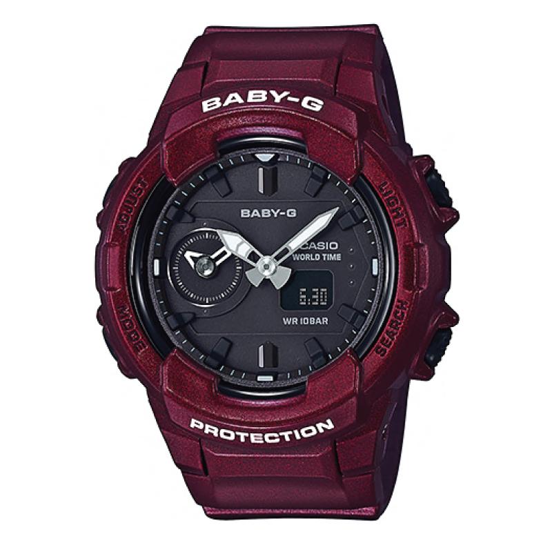 Casio Baby-G Unisex Design BGA-230 Series Red Resin Band Watch BGA230S-4A Watchspree