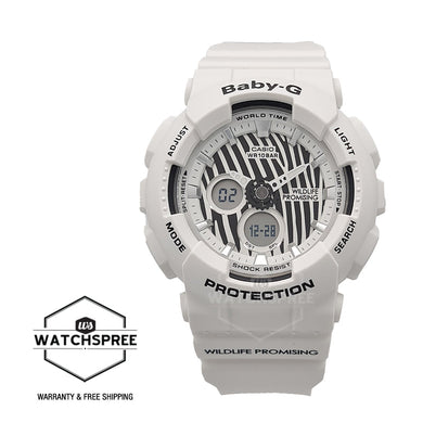 Casio Baby-G Wildlife Promising Collaboration Limited Models White Resin Band Watch BA120WLP-7A BA-120WLP-7A Watchspree