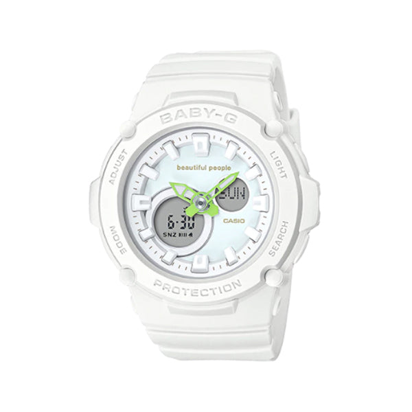 Casio Baby-G beautiful people Collaboration Model White Resin Band Watch BGA270BP-7A BGA-270BP-7A Watchspree