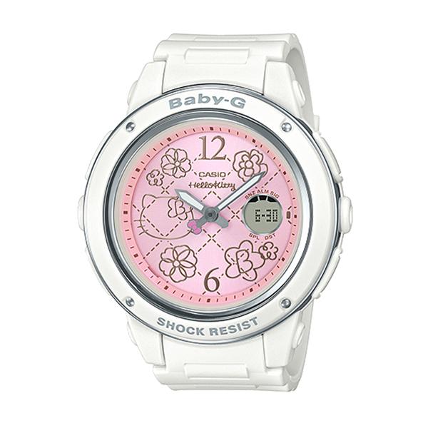 Casio Baby-G x Hello Kitty Limited Models White Resin Band Watch BGA150KT-7B BGA-150KT-7B Watchspree
