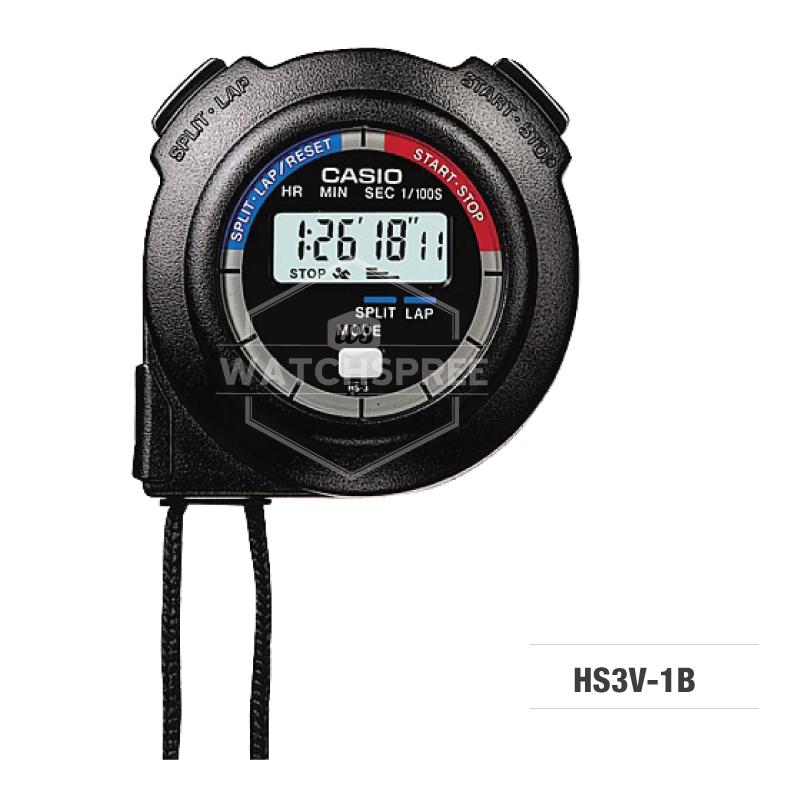 Casio Black Stopwatch HS3V-1B Watchspree