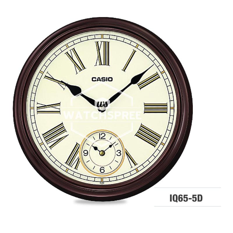 Casio Brown Wall Clock IQ65-5D (LOCAL BUYERS ONLY) Watchspree