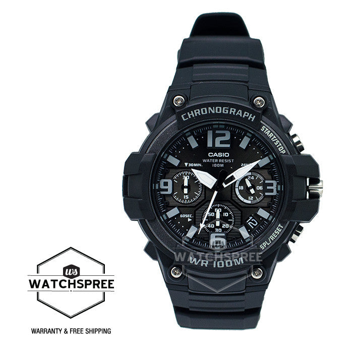 Casio Chronograph Sports Watch MCW100H-1A3 Watchspree