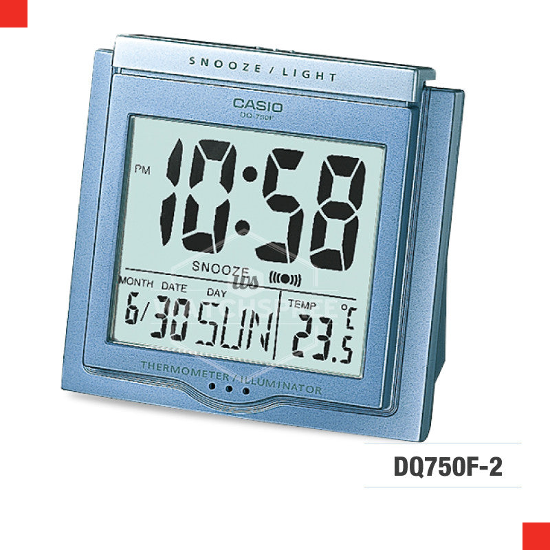 Casio Clock DQ750F-2D Watchspree
