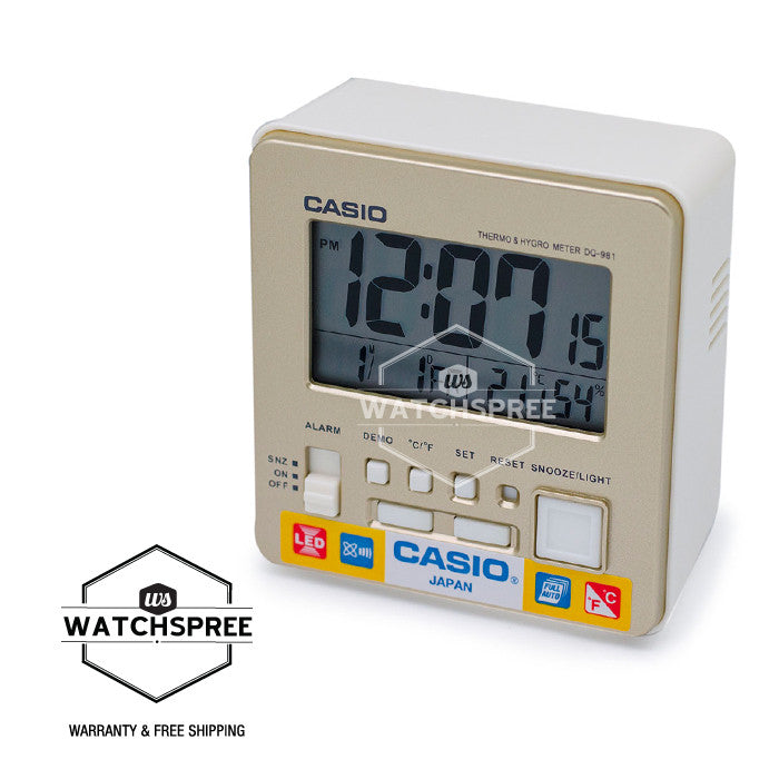 Casio Clock DQ981-9D Watchspree