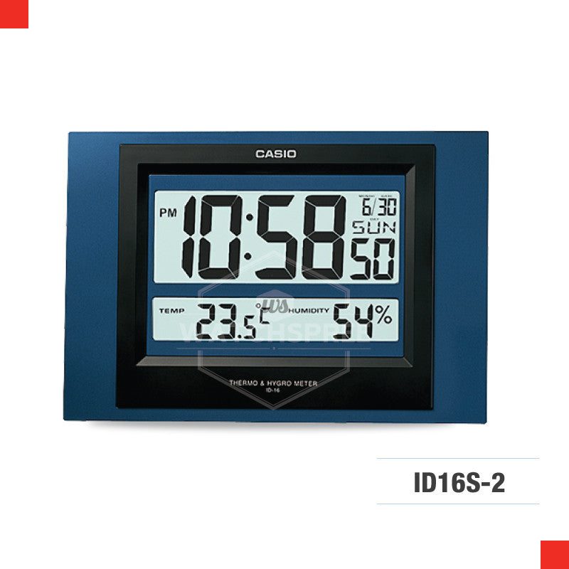 Casio Clock ID16-2D Watchspree