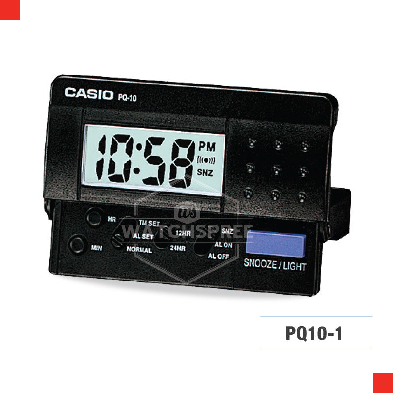 Casio Clock PQ10-1R Watchspree