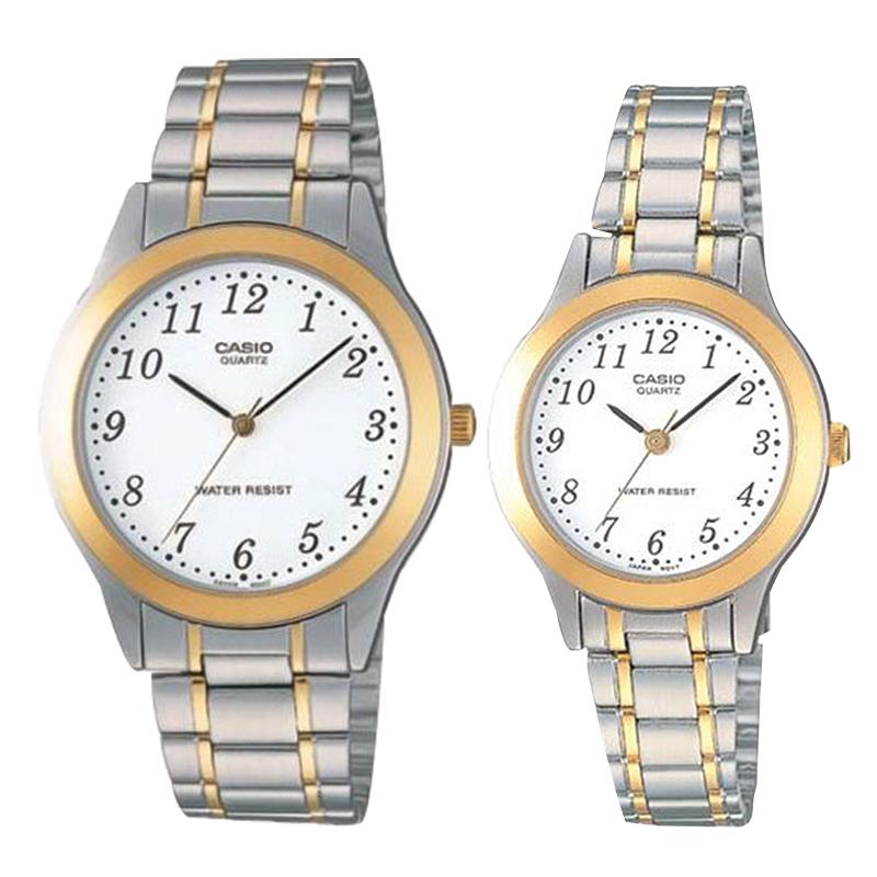 Casio Couple Stainless Steel Watch LTP1128G-7B MTP1128G-7B Watchspree