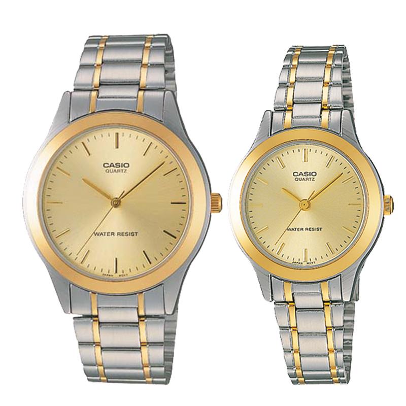 Casio Couple Stainless Steel Watch LTP1128G-9A MTP1128G-9A Watchspree