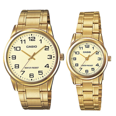 Casio Couple Watch MTPV001G-9B LTPV001G-9B Watchspree