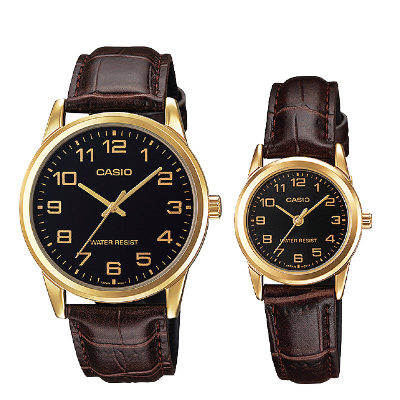 Casio Couple Watch MTPV001GL-1B LTPV001GL-1B Watchspree