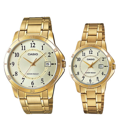 Casio Couple Watch MTPV004G-9B LTPV004G-9B Watchspree