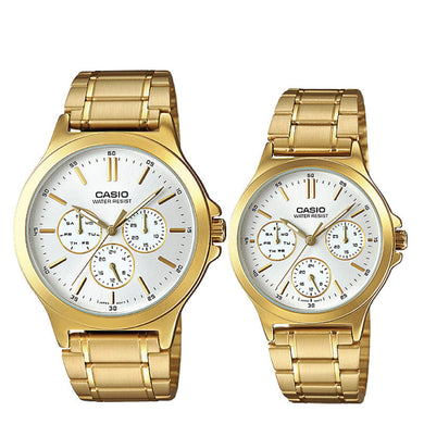 Casio Couple Watch MTPV300G-7A LTPV300G-7A Watchspree