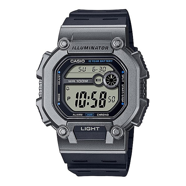 Casio Digital Black Resin Band Watch W737H-1A2 W-737H-1A2 Watchspree