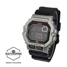 Load image into Gallery viewer, Casio Digital Dual Time Black Resin Band Watch WS1400H-1B WS-1400H-1B Watchspree
