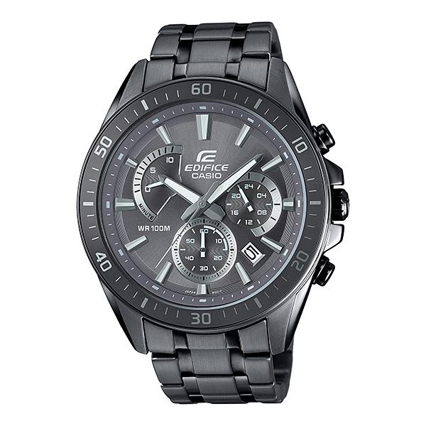 Casio Edifice Chronograph Grey Ion Plated Stainless Steel Band Watch EFR552GY-8A EFR-552GY-8A Watchspree